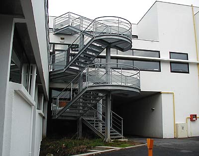 Escalier métallique extérieur galvanisé