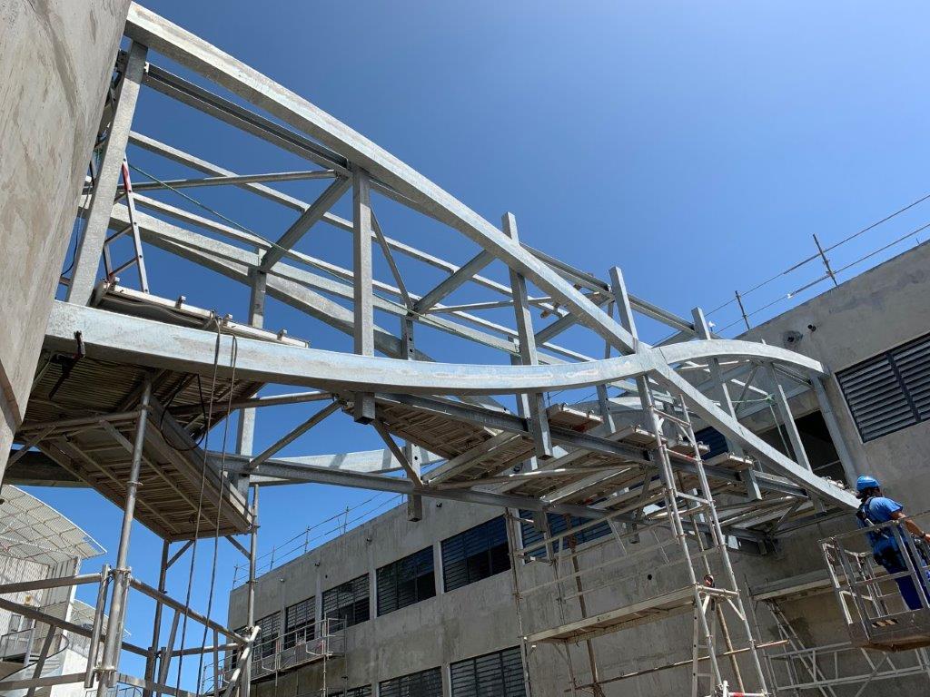 Passerelle piéton galvanisée